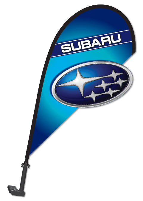 3D Window Paddle Flag - Subaru