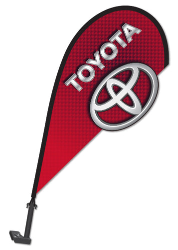 3D Window Paddle Flag - Toyota