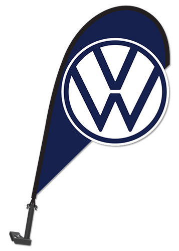 3D Window Paddle Flag - Volkswagen
