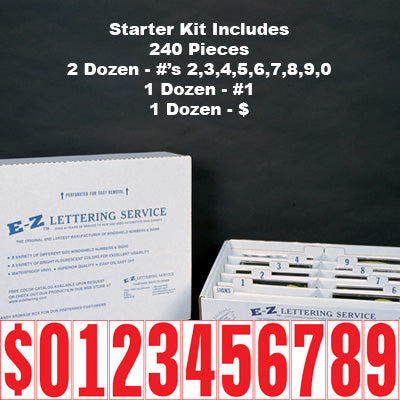 5 1/2 inch Tall Red & White Starter Kit