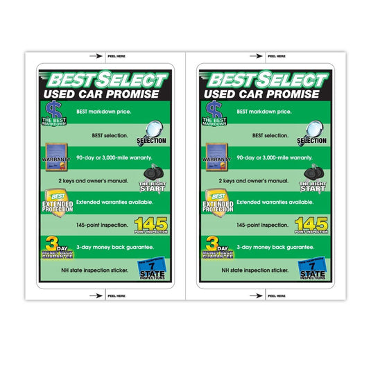 Custom Paper-Bak® Laser Forms - Pack of 50 ( 2 up - 5.5