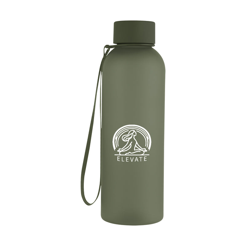 Load image into Gallery viewer, 20 Oz. Morgan rPET Rubberized Bottle With Carry Strap
