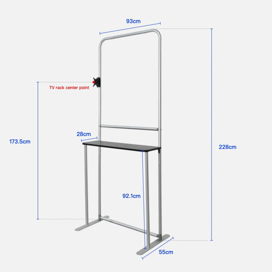 Tension Fabric Stand With LCD Board