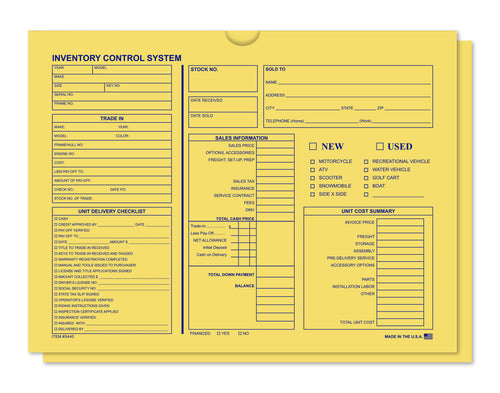 Inventory Control - Printed Buff Deal Jacket ( Box of 500 )