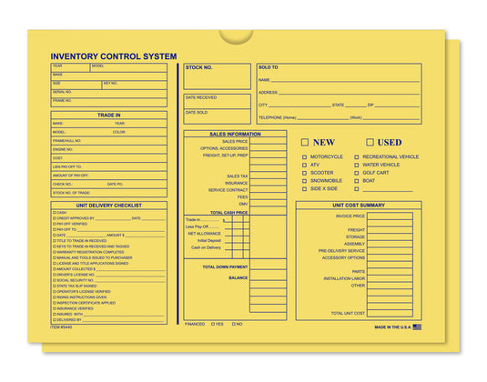 Inventory Control - Printed Buff Deal Jacket ( Box of 500 )