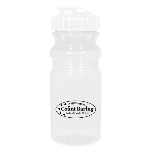 20 Oz. Poly-Clear Fitness Bottle With Super Sipper Lid