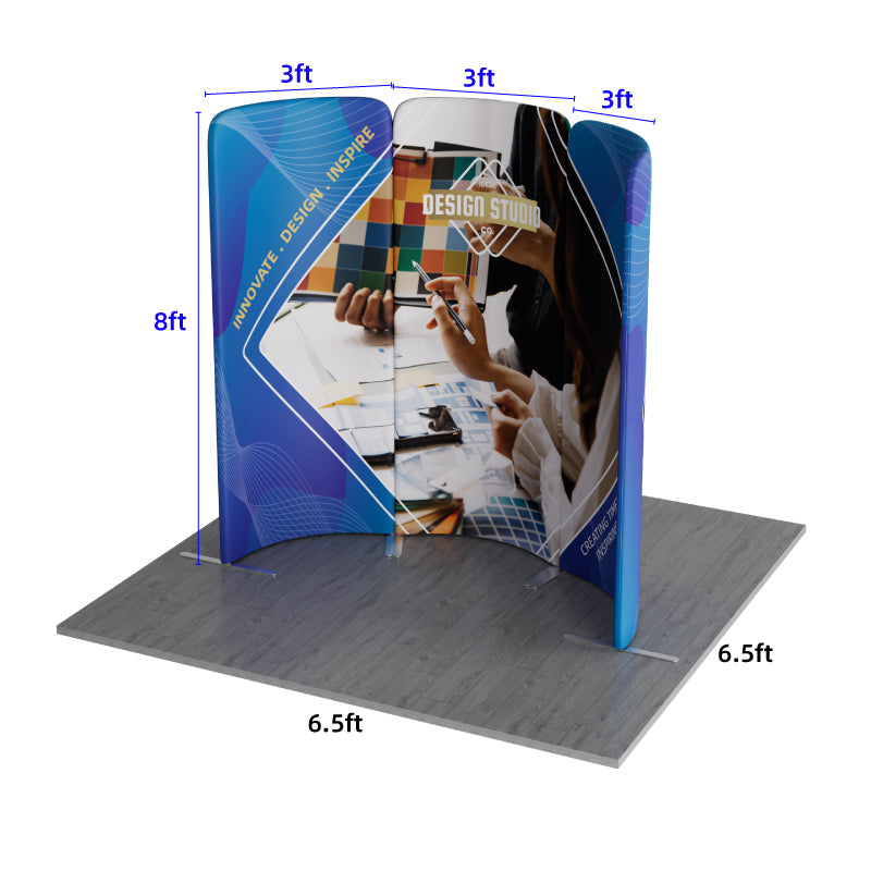 Load image into Gallery viewer, 6.5x6.5ft Magnetic Modular Fabric Displays-B
