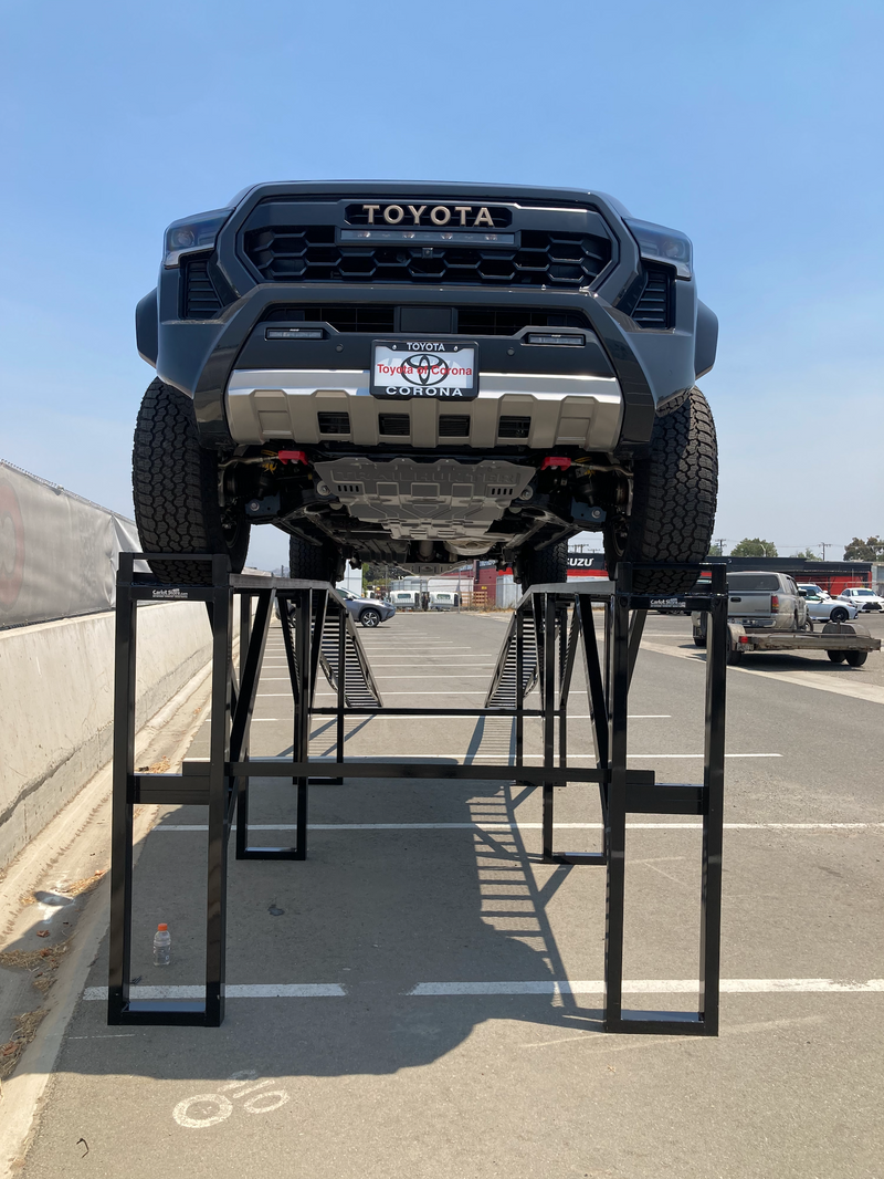 Load image into Gallery viewer, 60-inch level car display ramp showing textured surface and sturdy construction for vehicle elevation and display.
