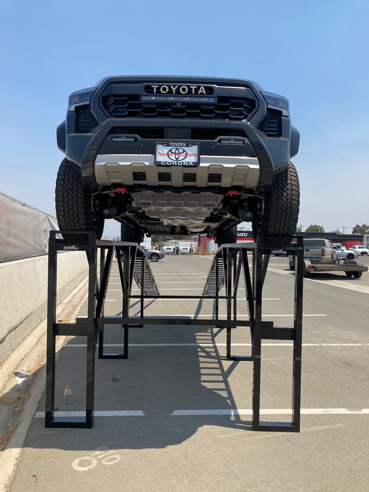 60-inch level car display ramp showing textured surface and sturdy construction for vehicle elevation and display.