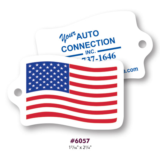 Custom Printed Hard Plastic Key Tags - 23 mil