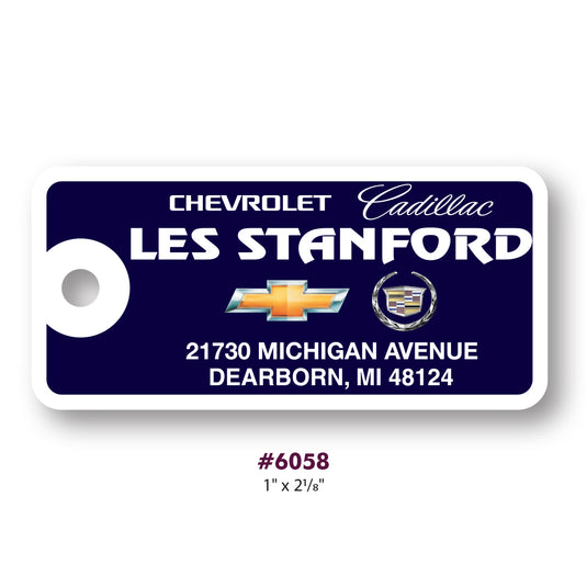 Custom Printed Hard Plastic Key Tags - 23 mil