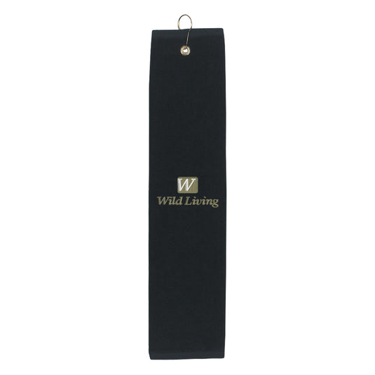 Embroidered Folded Golf Towel
