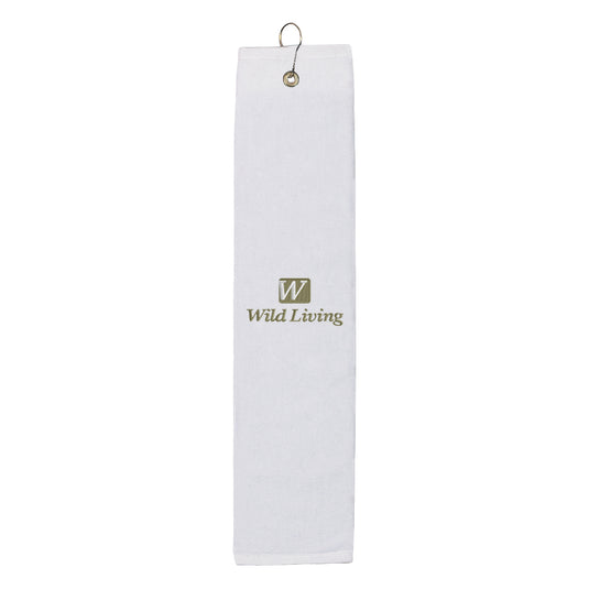 Embroidered Folded Golf Towel