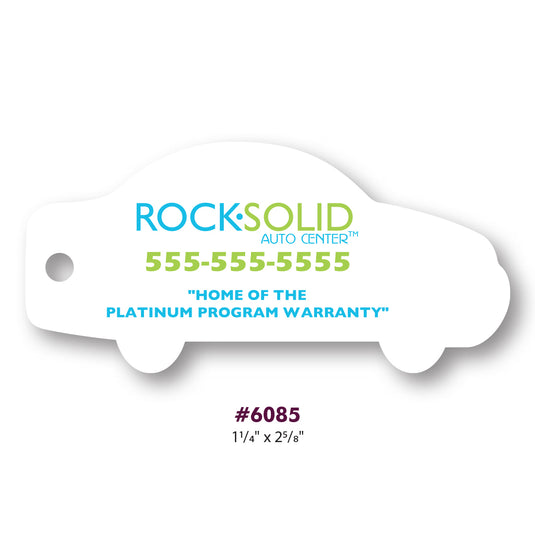 Custom Printed Hard Plastic Key Tags - 23 mil