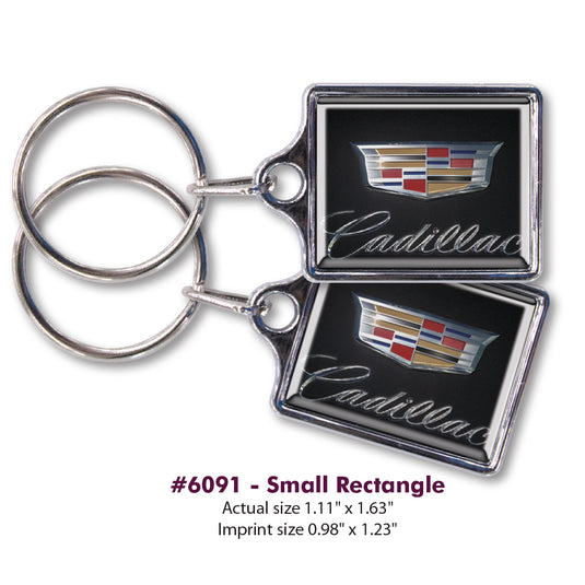 Custom Printed Domed Chrome Plated Key Tags