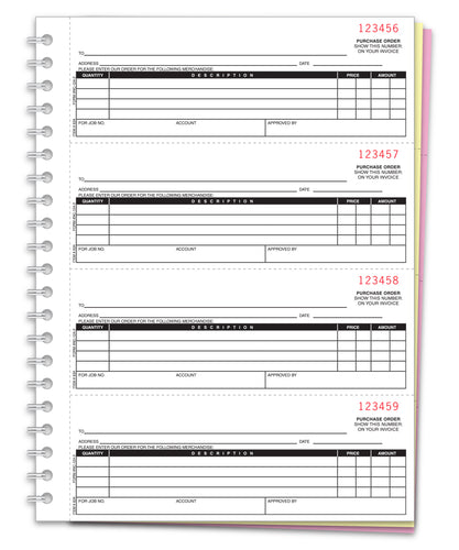 Purchase Order Book - NC-124-2 - 2 Part, 200 per Book - Qty. 1
