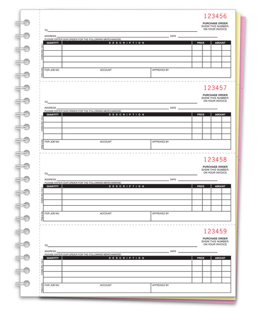 Purchase Order Book - NC-124-2 - 2 Part, 200 per Book - Qty. 1