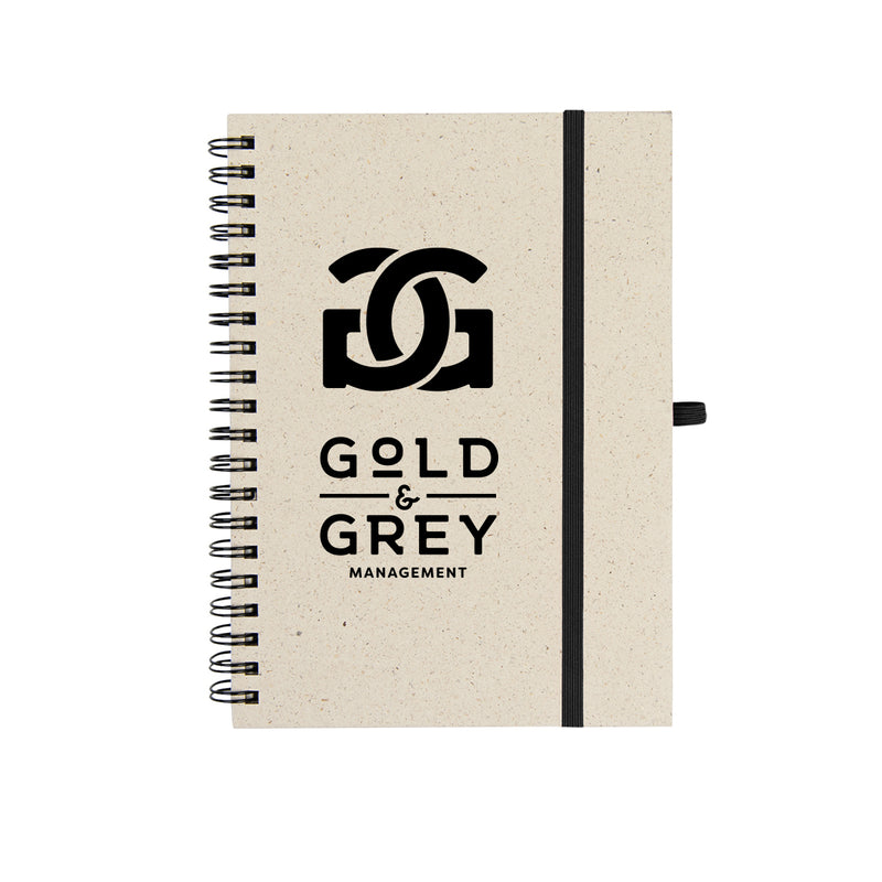 Load image into Gallery viewer, Natural Paper Spiral Notebook
