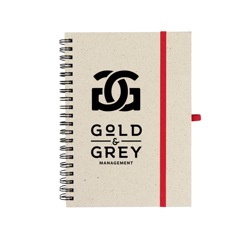 Load image into Gallery viewer, Natural Paper Spiral Notebook
