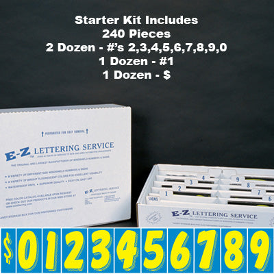 7 1/2 inch Tall Blue & Yellow Starter Kit
