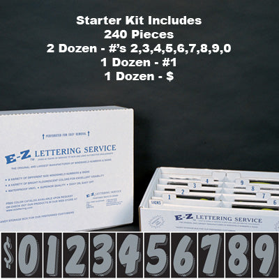 7 1/2 inch Tall Silver & Black Starter Kit