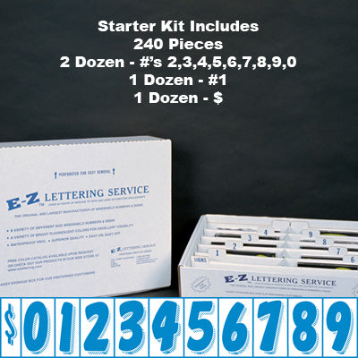 7 1/2 inch Tall Blue & White Starter Kit