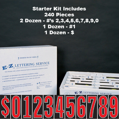 7 1/2 inch Tall Red,Black & White Starter Kit