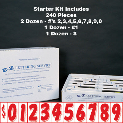 7 1/2 inch Tall Red & White Starter Kit