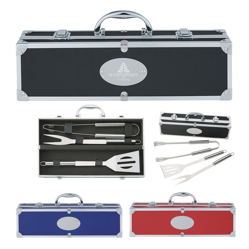 Load image into Gallery viewer, BBQ Set In Aluminum Case
