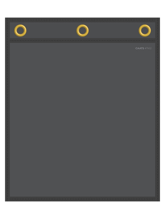 CAAATS Work Ticket Holder - Black - No Handle - Solid Back - 11