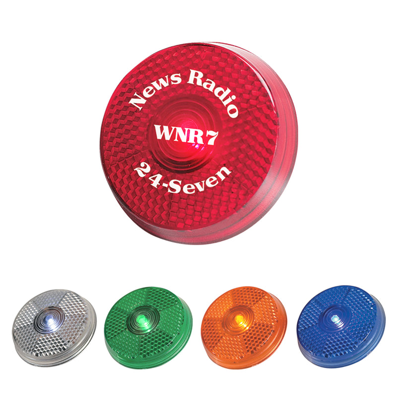 Load image into Gallery viewer, Round Blinking Light With Back Clip
