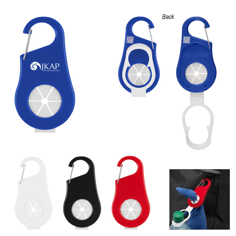 Load image into Gallery viewer, Towel &amp; Water Bottle Holder Carabiner
