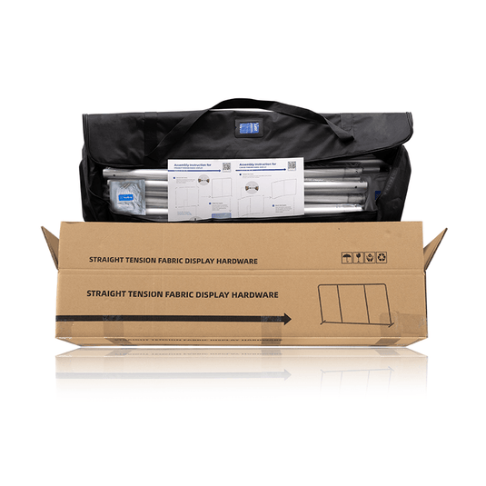 Straight Tension Fabric Display (Round Corners) Double Sided Print