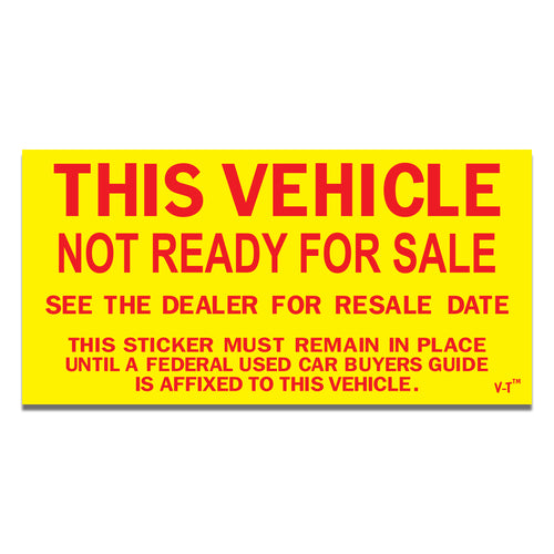 Not Ready For Sale Stickers