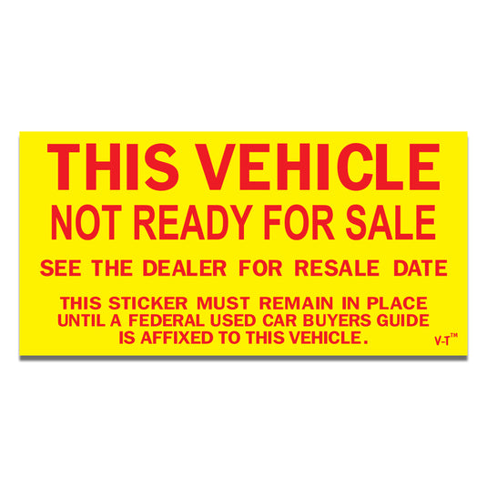 Not Ready For Sale Stickers