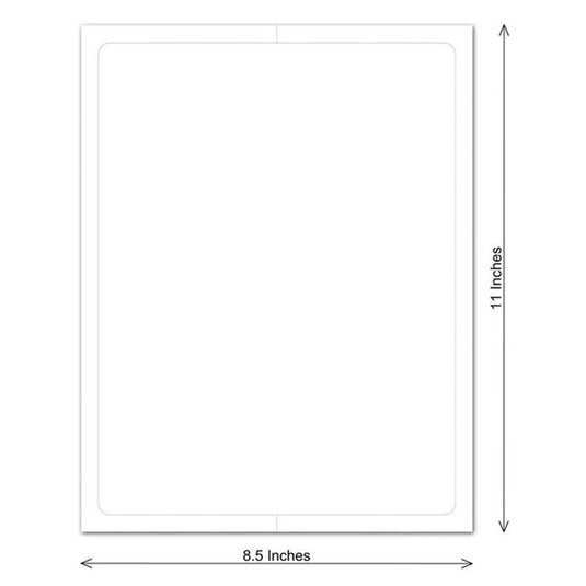 Blank Paper-Bak® Laser Forms - Pack of 50 ( 1 up - 8.5