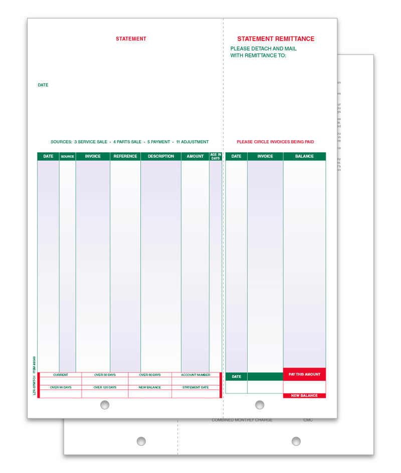 Load image into Gallery viewer, Laser Statement, Open Items - LZR-STMT-OI - Qty. 250
