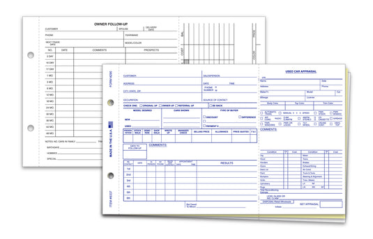 Used Car Appraisal - 3 Part Snap-Out - Qty. 100