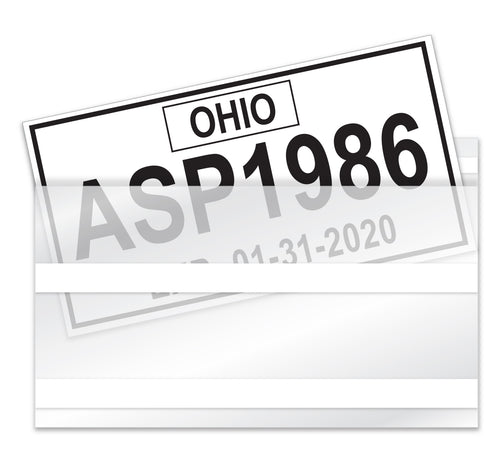 License Plate Tag Bags with Adhesive - Qty. 100
