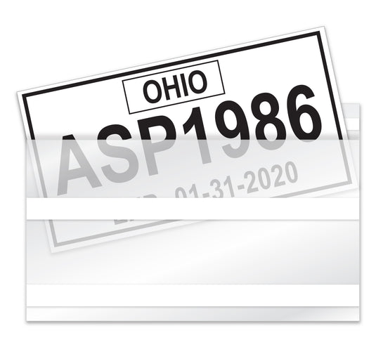 License Plate Tag Bags with Adhesive - Qty. 100