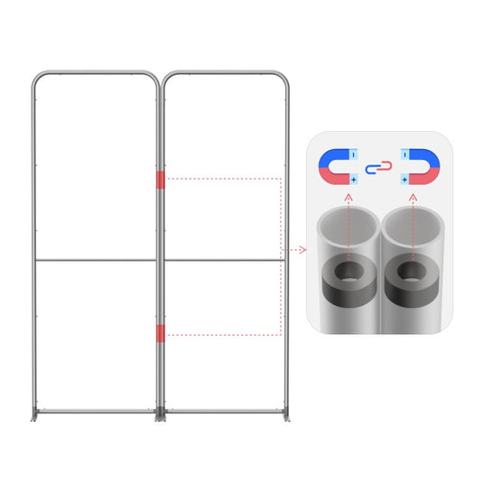 Magnetic Cross Modular Fabric Displays