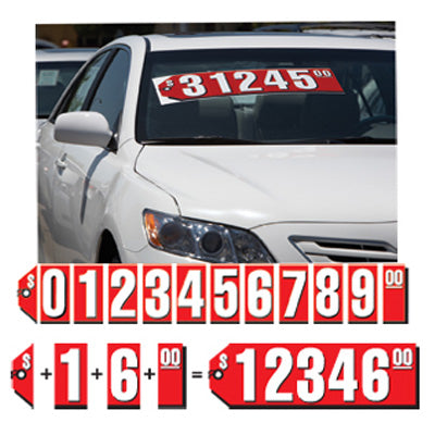 9 1/2 inch Red Tag Number