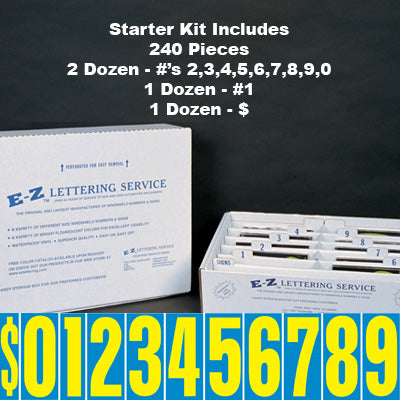 9 1/2 inch Tall Yellow & Blue Starter Kit