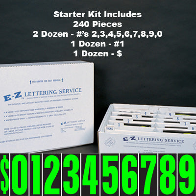 9 1/2 inch Tall Neon Green Starter Kit