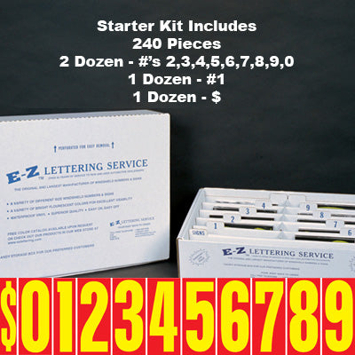 9 1/2 inch Tall Yellow & Red Starter Kit