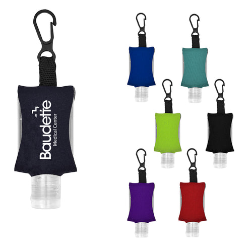 - .5 Oz. Hand Sanitizer With Eva Case And Clip