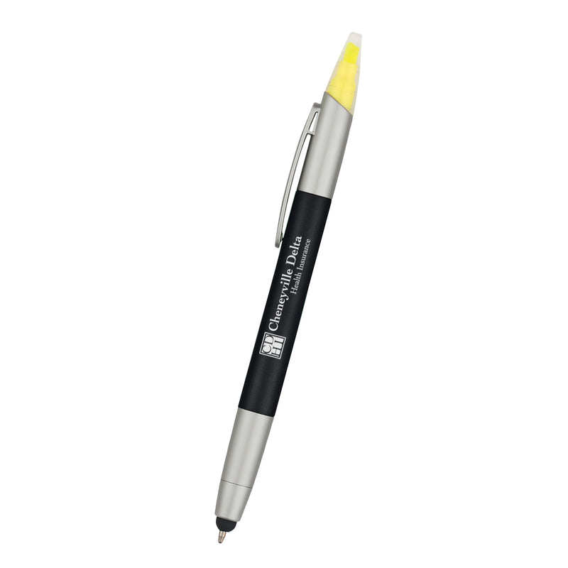 Load image into Gallery viewer, 3-In-1 Pen With Highlighter and Stylus
