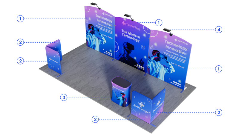 Load image into Gallery viewer, 10x20ft Showroom Display Kit - C2
