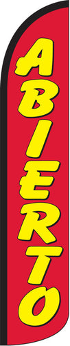 Premium Swooper Flag - Abierto