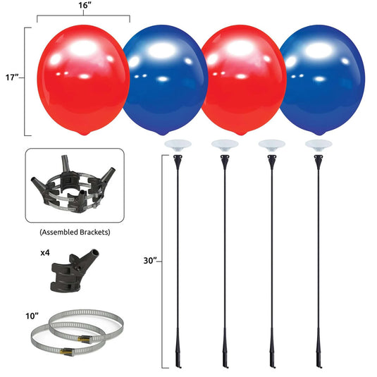 BalloonBobber® Light Pole Kit - 4-Balloon